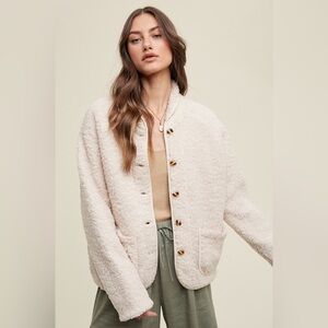 NWT Wishlist Apparel Sherpa Jacket Coat S